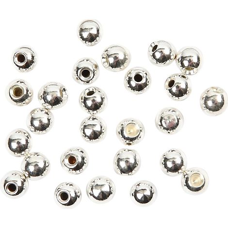 Tappi terminali da 3 mm, dimensione foro: 1 mm, placcati in argento, 20 pezzi