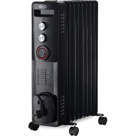 Argoclima WARM BLACK TT 9 Interno Bianco 2400 W Riscaldatore ambiente elettrico a olio (1/5)