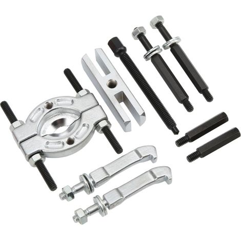 Bearing puller set, 9-piece gear puller and bearing separator kit, universal pinion bearing removal tool kit for wheel hub axle, pinion (1/5)