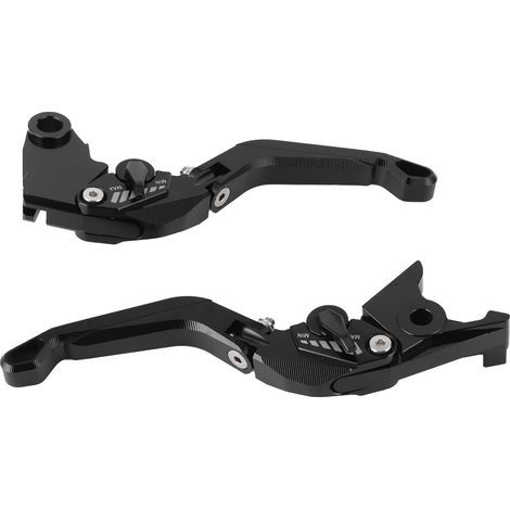 Paire de leviers de frein et d'embrayage en alliage d'aluminium noir, compatibles avec la version Kawasaki Z800/E. (1/5)