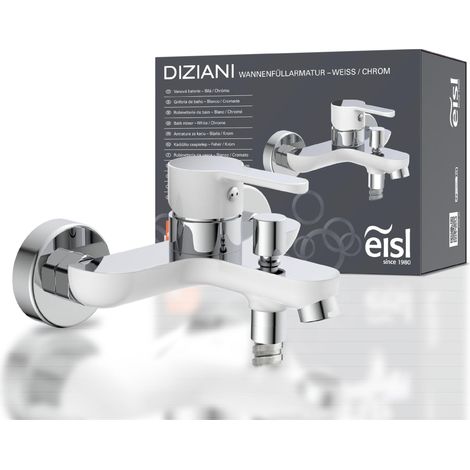 EISL Duscharmatur Wasserhahn Bad mit Brauseanschluss Einhebelmischer Mischbatterie Dusche NI023DINWCR (1/5)