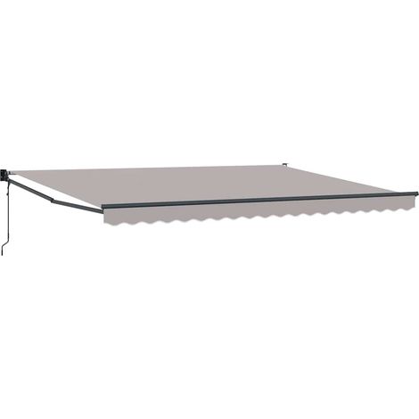 vidaXL Tenda retrattile Grigio Chiaro 450 x 300 x 165 cm (1/5)