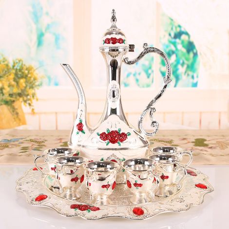 Verres à vin en alliage (argent, blanc et rouge), verres à pied, ensemble de verres à vin blanc (1/3)