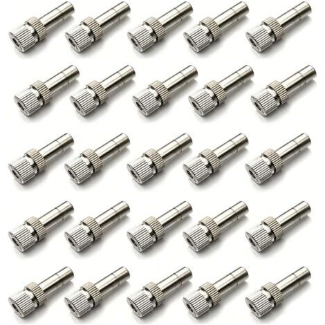 Buse de pulvérisation en laiton, buse d'atomisation 8 mm, adaptée aux systèmes refroidissement extérieurs, à l'aménagement paysager, l'humidification l'air, l'i 10 pièces 0.1mm(0.0039in) Pièces (1/5)