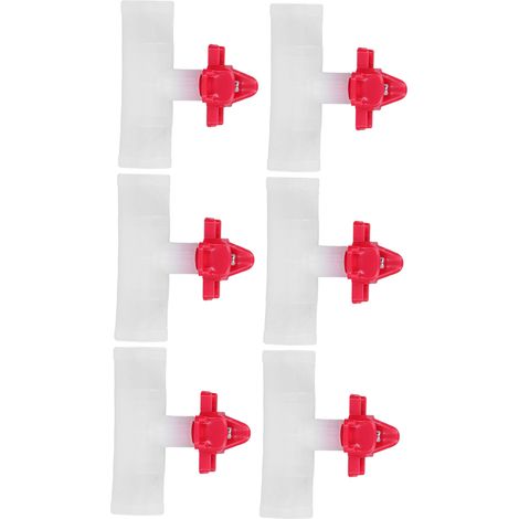 20 Pièces Abreuvoirs à Tétines pour Volailles, Système d'Alimentation en Eau Automatique avec Raccords en T pour Caille, Pigeon et Basse-Cour