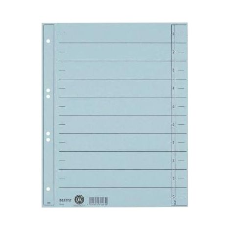 Leitz Trennblatt 16580030 A4 230g Karton hellblau 100 St./Pack. (1/3)