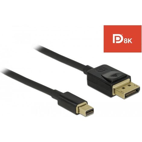 DELOCK Mini DisplayPort a cable DisplayPort 8K 60Hz 1m DP 8K certificado (1/3)