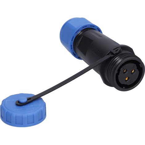 Prise étanche IP68, connecteur d'alimentation aéronautique 3 broches, adaptateur de câble industriel 250 V 10 A (1/5)