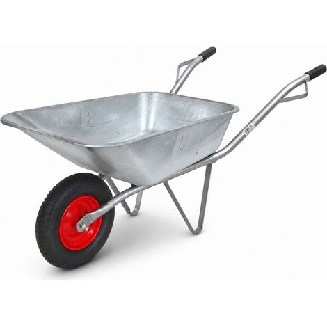 Brouette de jardin Awtools, galvanisée, soudée, 80 l (1/5)