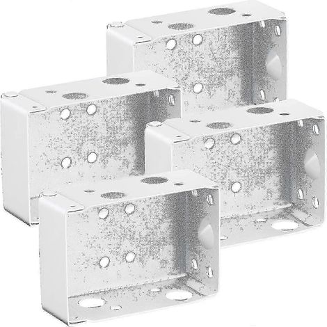 Supports de rail supérieur discrets pour stores vénitiens de 5 cm (2 pouces), ensemble de 4, blancs (1/5)