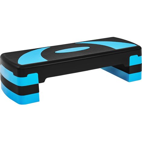 Yaheetech – Step d'aérobic ajustable 10,5/15/20 cm – Capacité 250 kg – Surface antidérapante – Pour entraînement à domicile ou en salle