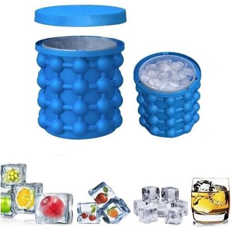 Silica gel seau à glace iride glace genie glaçon gel de silice baril sauver ice cube maker seau à glace (1/4)
