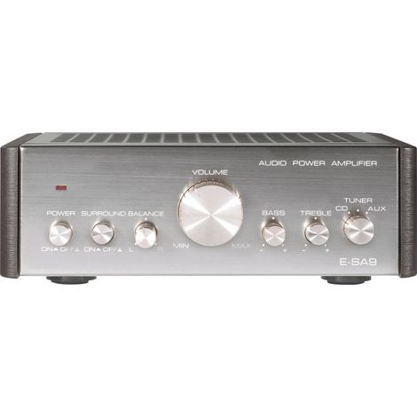Amplificateur stéréo 2 x 12 W – Ultra compact avec réglage des basses et aigus – Entrées CD, Tuner, Aux – Son haute fidélité – Renkforce - RF-1050402