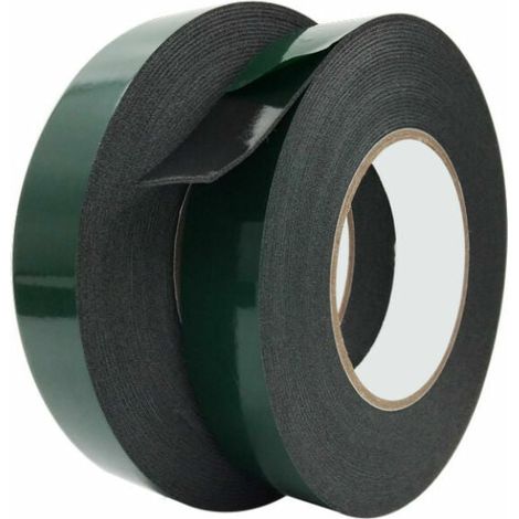 ZVD Ruban adhésif double face Extra Fort,2 Rouleau Ruban de Mousse Double Face Puissant pour Montage Durable et Adapté à l’industrie Automobile, Les Moulures(20mm10m) (1/4)