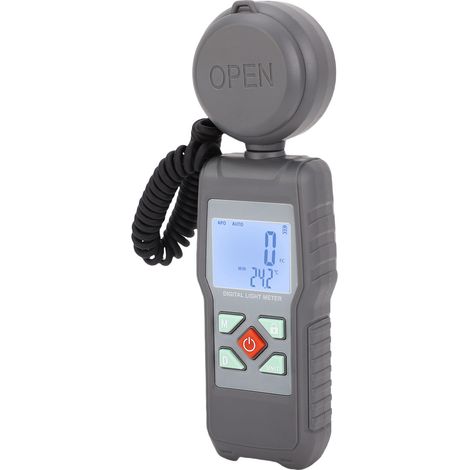 Luxmètre numérique 200000 lx avec écran LCD noir et blanc, mesure d'éclairement et test de flux lumineux (1/5)