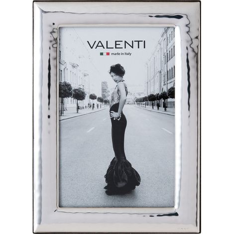 Cadre photo en argent brillant martelé 10 x 15 cm Idéal comme cadeau pour mariage, anniversaire d'amis, ou pour maman et papa. (1/5)
