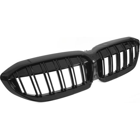 Grille de Calandre ABS BMW Serie 3 G20/G21 2019 a 2022 Noir Brillant Double Barres-42532793 (1/5)