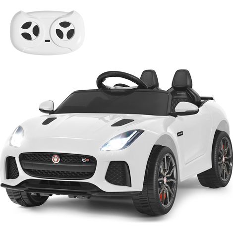 Auto elettrica per bambini 107,5 x 66 x 50 cm con telecomando 2.4G design elegante e sicurezza ottimale bianco PP 200014710