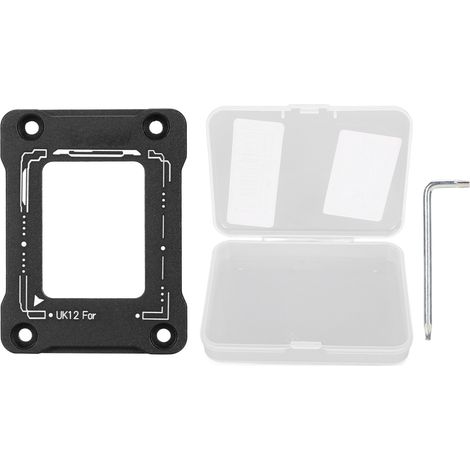 Lot LGA1700 BCF Plaque Anti-Cintrage pour Intel 12e 13e Génération, Fixation CPU Noire, Support de Pression Anti-Déformation (1/5)