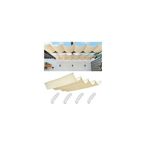 1 Rechteckiges Sonnensegel, wasserdicht, UV-Schutz, Polyester, für Garten, Balkon, Terrasse (1/5)