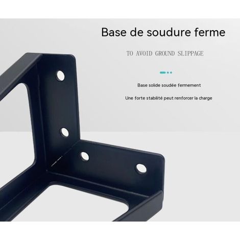 Lot de 4 pieds de meubles en métal de rechange Noir 15 cm Pieds de meubles Pieds de meubles Pieds de meubles Armoire Canapé Autres pieds de meubles (15cm, noir clair) (1/4)