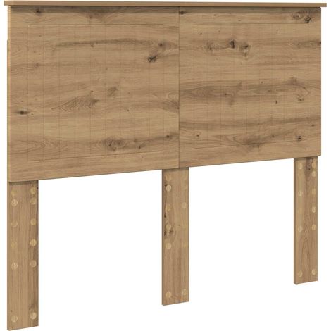 Cabecero Roble artesanal 135 cm Madera contrachapada vidaXL
