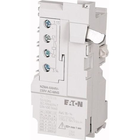 Déclencheur à émission de tension 230VAC +1Fa taille 4 000274143 EATON NZM4 XAHIV 230AC MNS