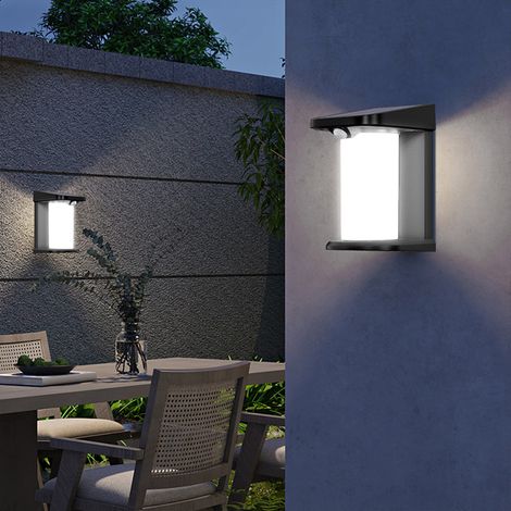 Set Mit 2 Solar Sensor Wandleuchten LUSTY 100lm
