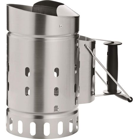 Chimenea de Encendido, Encendedor Acero Inoxidable, protección contra chispas, Mango con Placa de protección térmica, Soporte de sujeción (1/3)