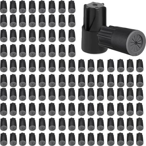 Paquete de 120 conectores eléctricos de gel impermeables para iluminación de exteriores, aplicaciones en edificios e instalación en lugares húmedos, 22 AWG-12 AWG (negro)
