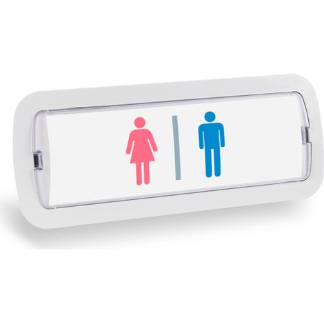 KIT pictogramme autocollant "TOILETTES" + Bloc autonome (1/5)
