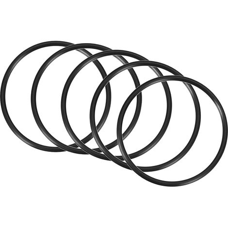 90mm x 82mm x 4mm Nitrile Caoutchouc Joints toriques x 5 Pièces Rond Joint Rondelle pour Robinet Plomberie Réparation Étanchéité Connexion [Noir] (1/5)