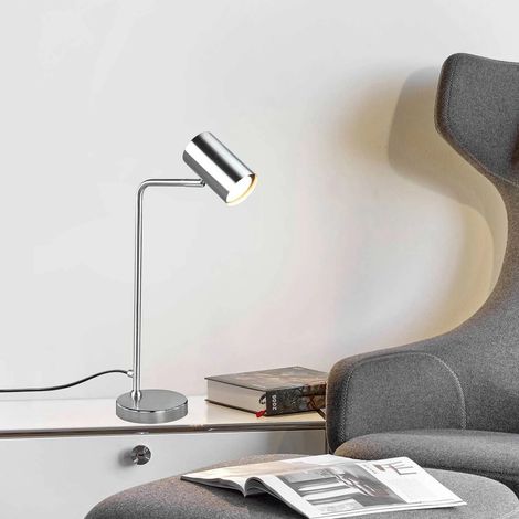 Marley Nickel Spot Cylindre Lampe de table H45 Trio Lighting (1/5)