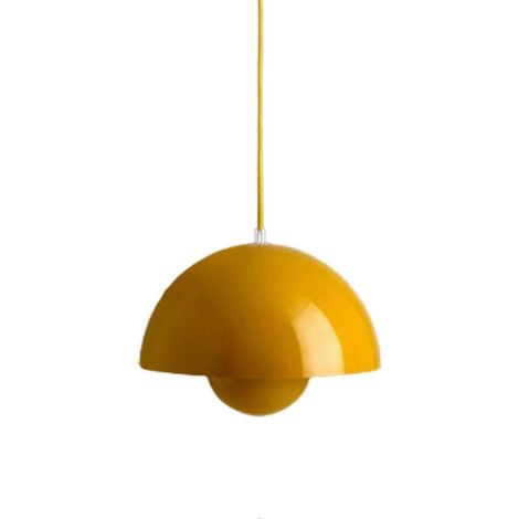 Suspension pour chambre à coucher luminaire suspendu moderne blanc chaud - Jaune (1/4)