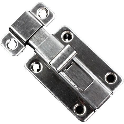 Door Bolts, 2 Pieces 4 Inch Stainless Steel Security Door Latches with Screws for All Types of Interior Doors (1/5)