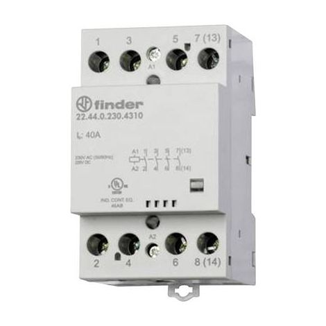 Finder 22.44.0.024.4717 Contacteur dinstallation 3 NO (T), 1 NF (R) 24 V 1 pc(s) (1/2)