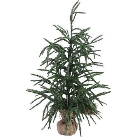 Sapin Noël artificiel PET vert mini pin centre table – Maison vacances intérieur table salle à manger déco 60cm, décoration (1/5)