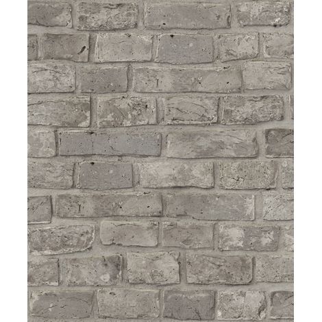 papier peint brique gris chaud - Sanders & Sanders (1/2)