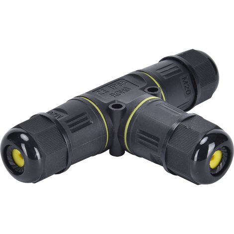 Connecteur De Jonction Étanche Ip68 Fast Type T 3 Voies 16A 380V Pour Câbles 0.5-2.5Mm2 M20 Idéal Pour Dérivations Électriques Extérieures (1/2)