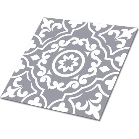 Carreaux autocollants PVC, Carrelage PVC adhésif - 30x30cm - Kit de 9 - Modèle Arabe, Stickers carrelage carreaux (1/5)