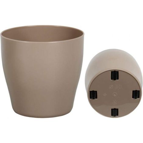 B-LIVING VASE ø 35 cm ROUES Veca d'intérieur Cache-pot moderne DIVERSES COULEURS - Couleur : Havane - Colore: Terra LAGUNA