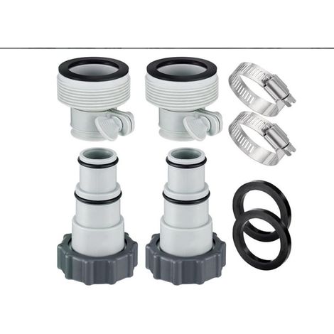 Adaptateur de tuyau compatible avec INTEX (1,5" / 1,25") pour pompe de filtration (1/5)