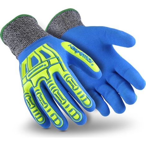 Gants de manutention Uvex Thin Lizzie™ Fluid 7102 taille 11, XXL, Protection contre les chocs, Bleu ( Prix pour 1 paire )
