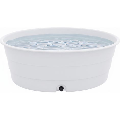 Piscine hors-sol 1900l blanche - plast'up rotomoulage (1/4)