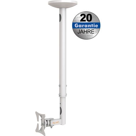 myWall HL4-1WL - Deckenhalterung de für TV-Geräte de Flachbildschirm (10-30", 25-76 cm, bis zu 30 kg), Farbe White (1/5)