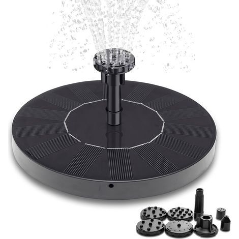 Fontaine solaire - 16 cm Svart (1/5)