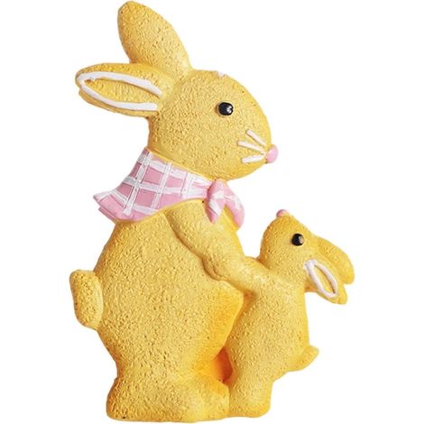 Gingerbread Bunny - Resin Hanging Ornament - Easter Tree Decoration - Spring Home Party Decor - 10 x 6.5 cm - 1 Piece (1/5)