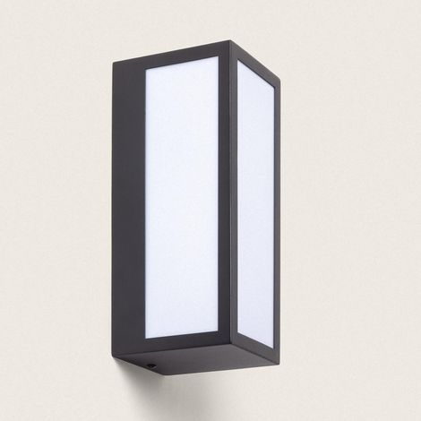 Aplique de Pared Exterior Acero Inoxidable Gakom Negro