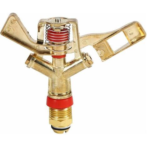 Arroseur d'eau, arroseur d'eau à Bras oscillant en Laiton à connecteur 1/2 Pouce pour arrosage de Jardin d'irrigation de pelouse (1/5)