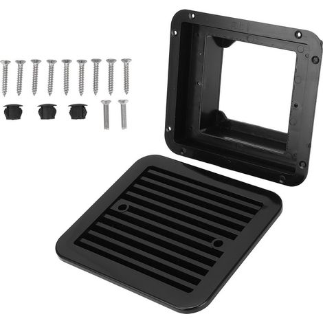 Grille d'aération latérale pour camping-car, 8,07 x 7,28 pouces, ventilation efficace, grille d'échappement pour camping, véhicule, bateau, remorque, caravane. (1/4)